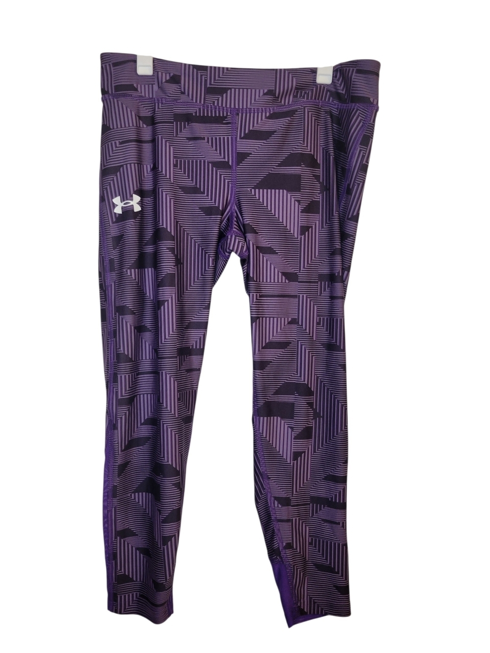 Under Armour Girls Purple Geo Print Leggings